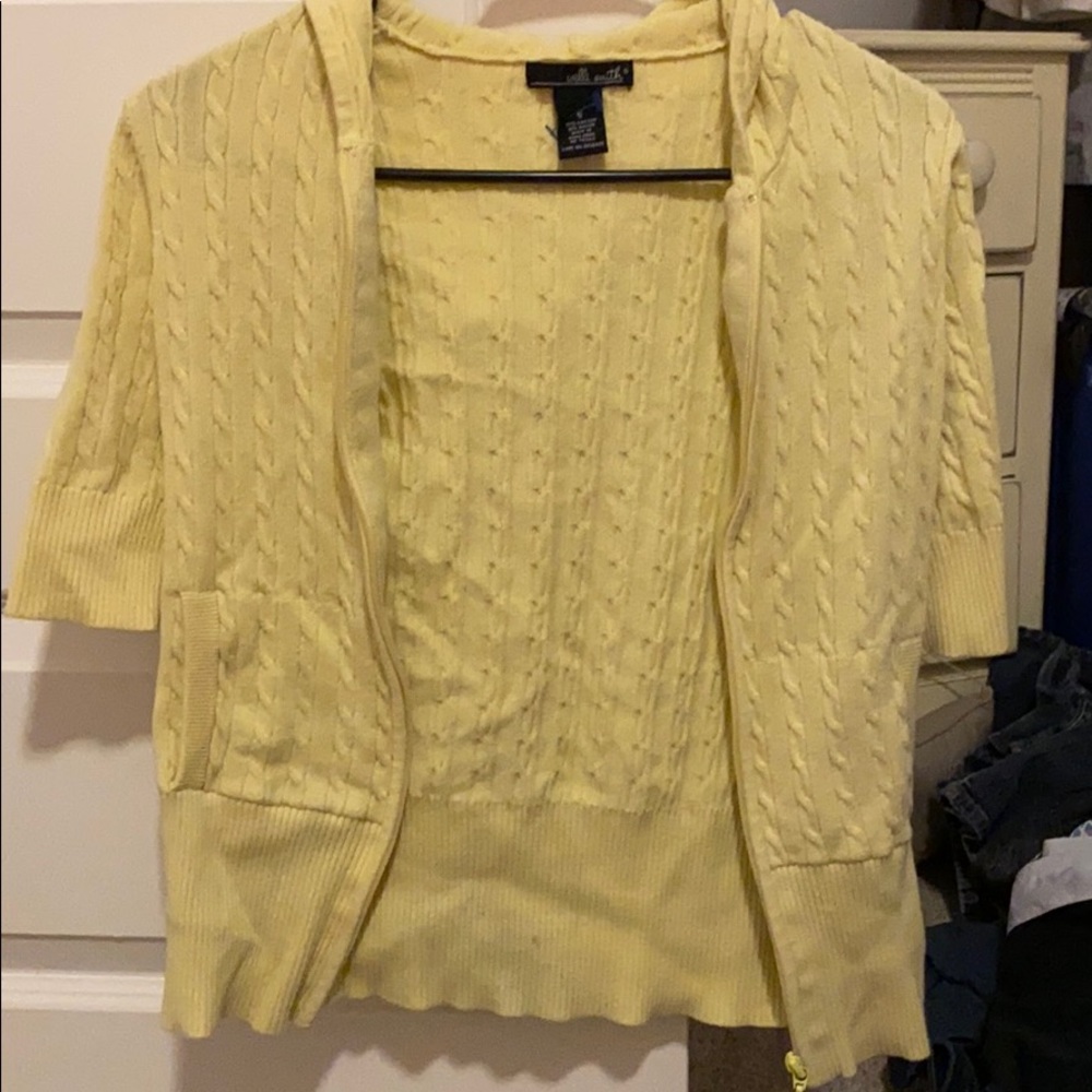 Y2k Yellow Zip up